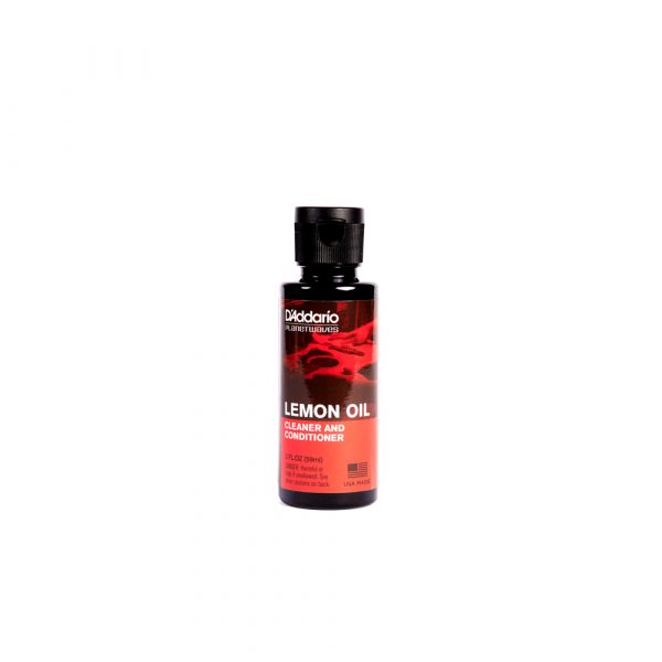 D'Addario Lemon Oil Wood Cleaning and Conditioning Oil (2oz / PW-LMN)