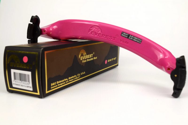 Everest EZ-VA Viola Shoulder Rest (Pink / Blue | 15"-16.5")